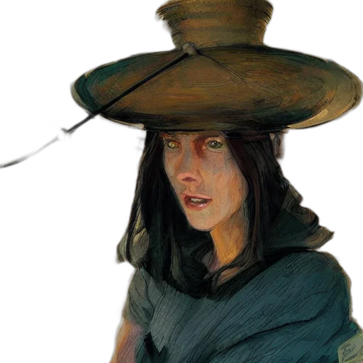 hat, staff, face, mask transparent PNG cut-out