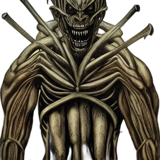 creature, staff, comic book art, concept art transparent PNG cut-out