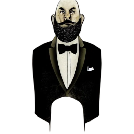 jacket, face, staff, cartoon transparent PNG cut-out
