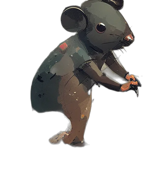 creature, staff, animal, jacket transparent PNG cut-out