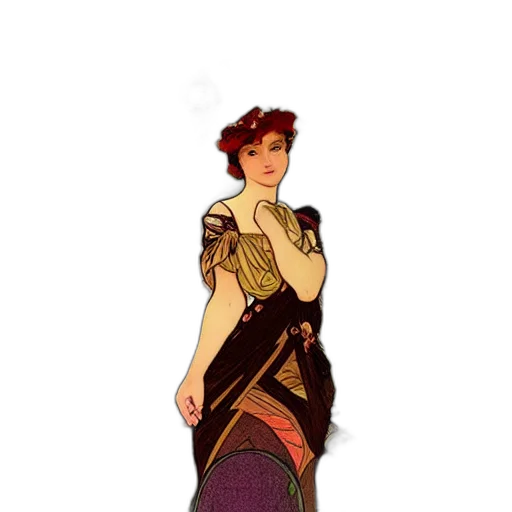 dress, staff, crown, sword transparent PNG cut-out
