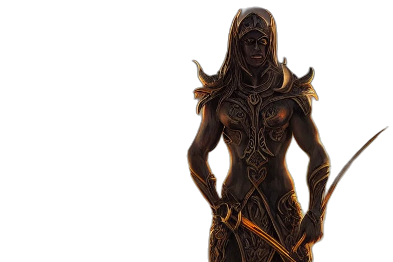 dress, concept art, fantasy art, comic book art transparent PNG cut-out