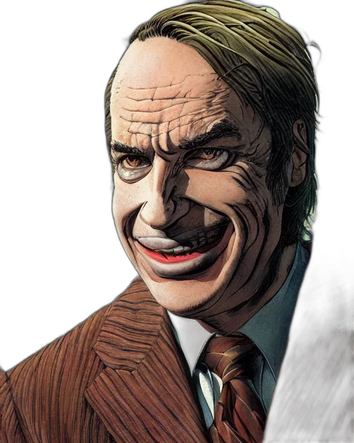 face, comic book art, concept art, cartoon transparent PNG cut-out
