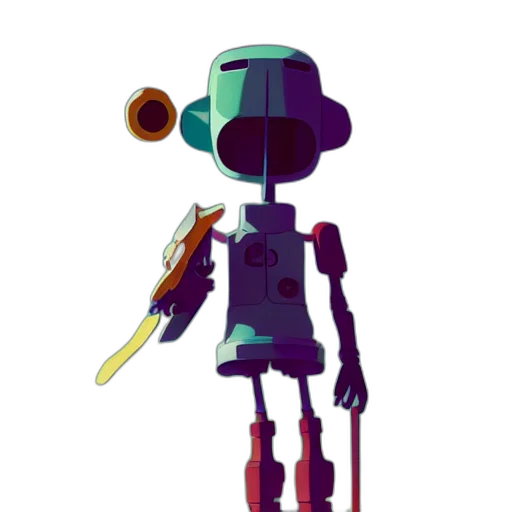 robot, staff, weapon, sword transparent PNG cut-out