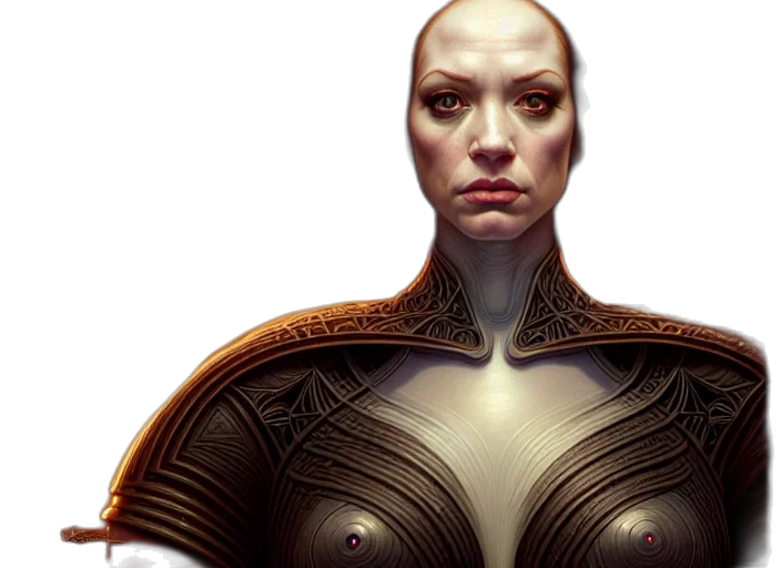 robot, face, concept art, fantasy art transparent PNG cut-out
