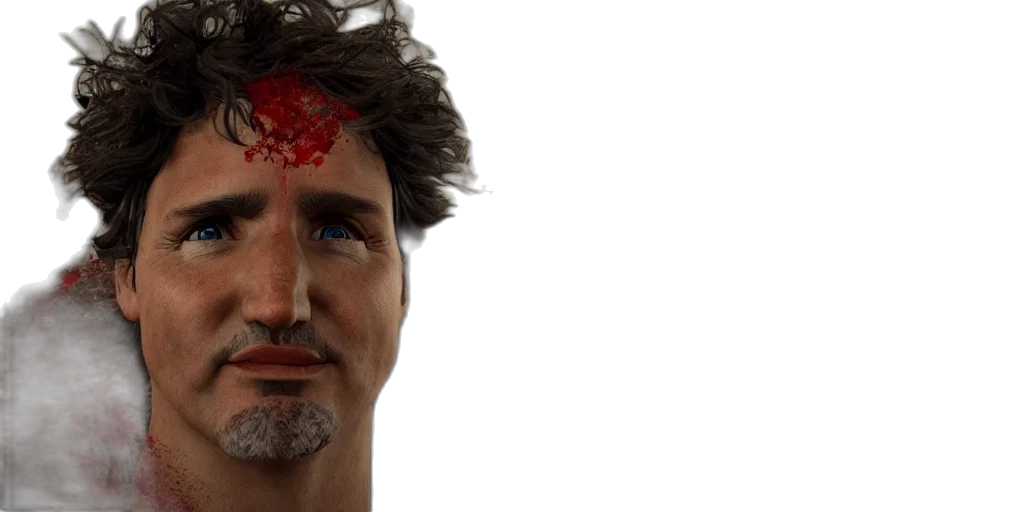face, 3d render, photorealistic, concept art transparent PNG cut-out