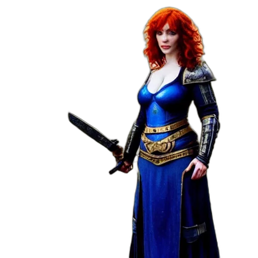 sword, dress, fantasy art, concept art transparent PNG cut-out