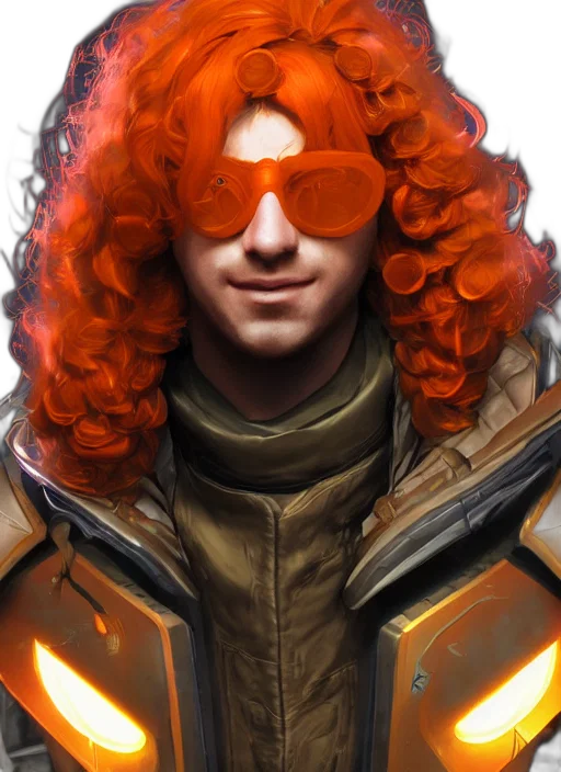 jacket, face, mask, hair transparent PNG cut-out