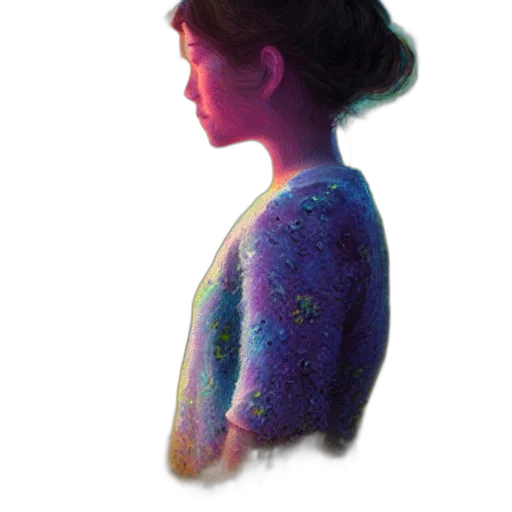dress, face, staff, crown transparent PNG cut-out