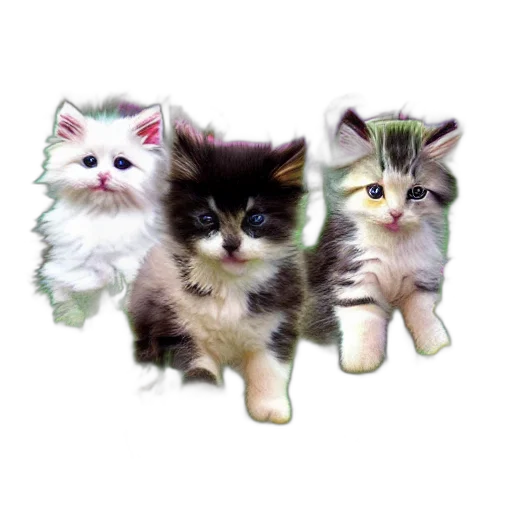 animal, photorealistic, 3d render, pixel art transparent PNG cut-out