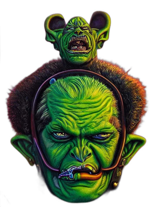 mask, face, staff, creature transparent PNG cut-out