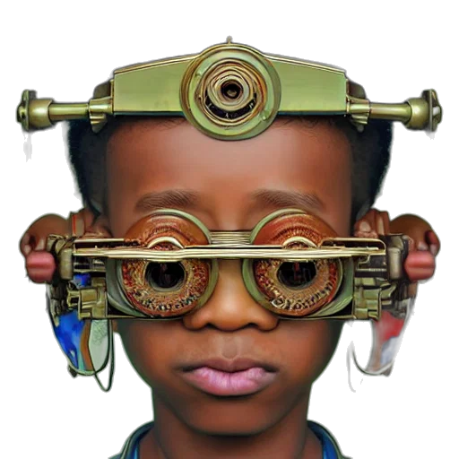 robot, mask, face, staff transparent PNG cut-out
