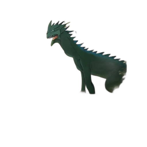 dragon, animal, creature, staff transparent PNG cut-out