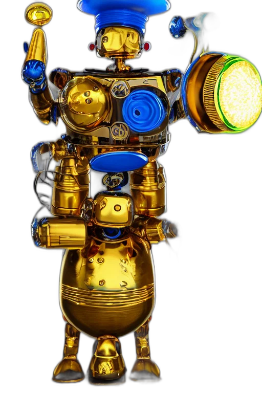 robot, weapon, jewelry, bottle transparent PNG cut-out