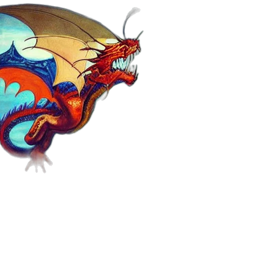 dragon, creature, fantasy art, concept art transparent PNG cut-out