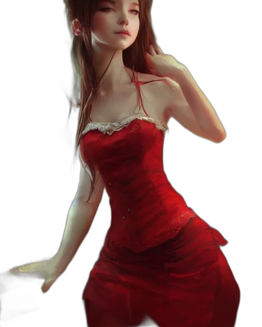 dress, photorealistic, fantasy art, concept art transparent PNG cut-out