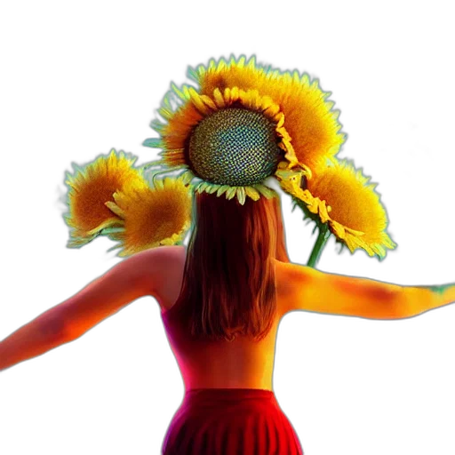 flower, hat, dress, crown transparent PNG cut-out