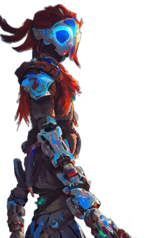 robot, weapon, mask, sword transparent PNG cut-out