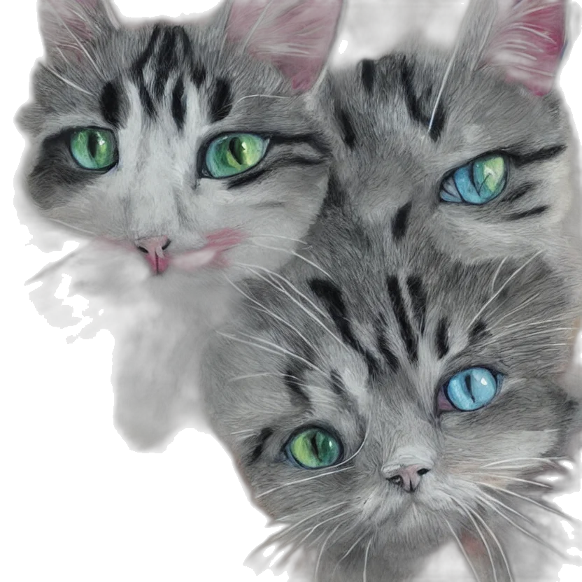 animal, photorealistic, 3d render, oil painting transparent PNG cut-out