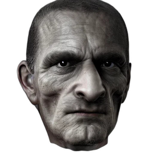 face, mask, staff, creature transparent PNG cut-out