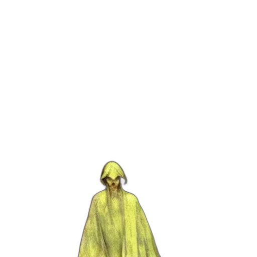 dress, jacket, mask, staff transparent PNG cut-out