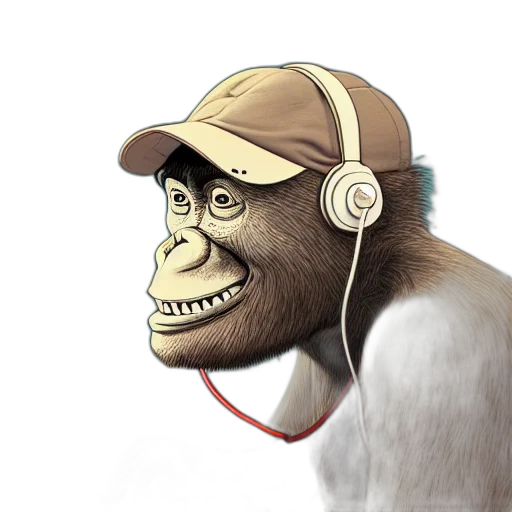animal, creature, mask, photorealistic transparent PNG cut-out