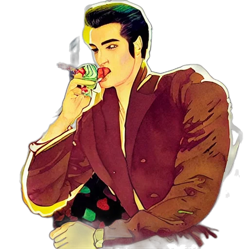 jacket, staff, concept art, vaporwave transparent PNG cut-out