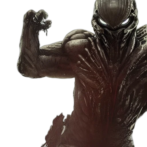 creature, concept art, comic book art, predator transparent PNG cut-out