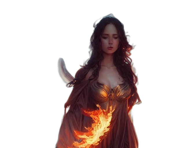 dress, dragon, fantasy art, concept art transparent PNG cut-out
