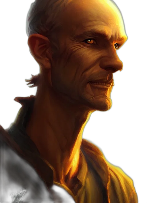 face, staff, dragon, fantasy art transparent PNG cut-out