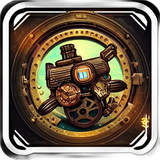 weapon, steampunk, sticker, art transparent PNG cut-out