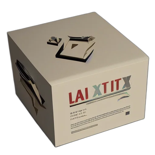 3d render, latex, box, melting transparent PNG cut-out