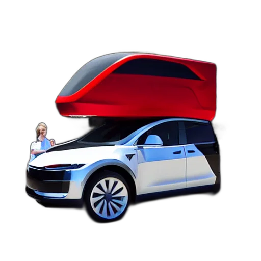 car, robot, 3d render, concept art transparent PNG cut-out