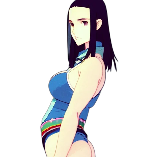 dress, staff, anime, cartoon transparent PNG cut-out