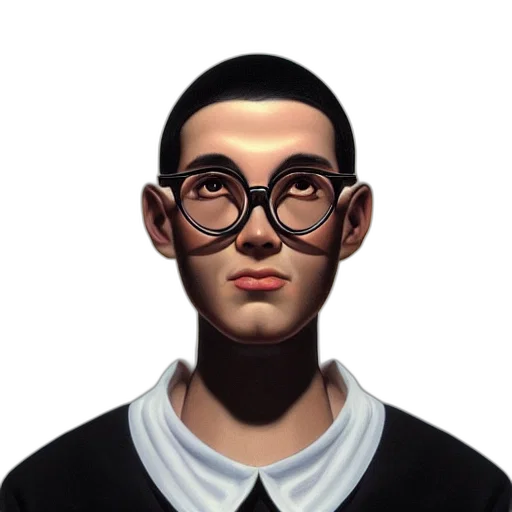 face, staff, cartoon, 3d render transparent PNG cut-out