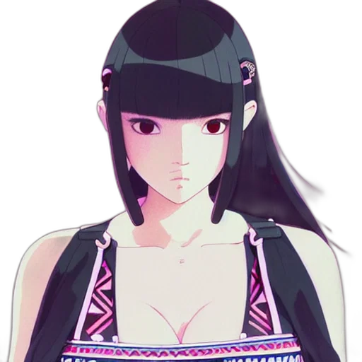 face, dress, staff, hat transparent PNG cut-out