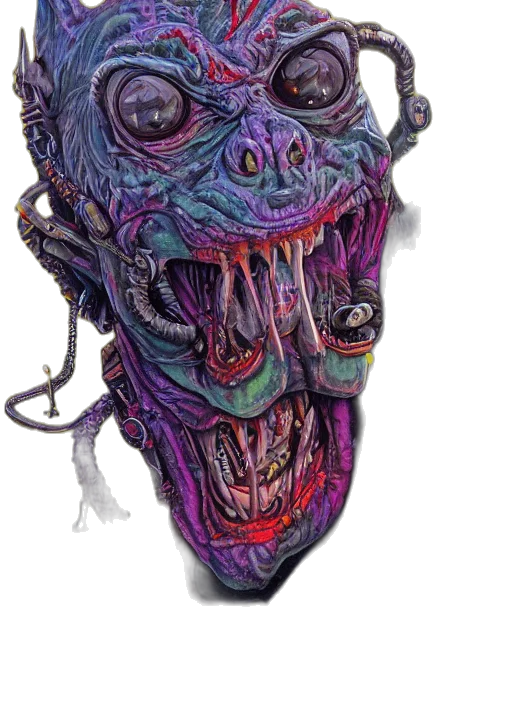 mask, face, creature, staff transparent PNG cut-out