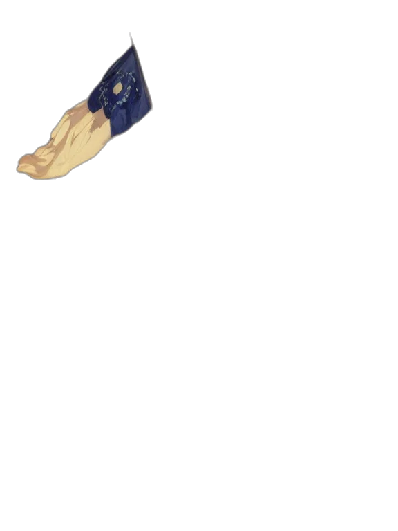 shoes, umbrella, hat, staff transparent PNG cut-out