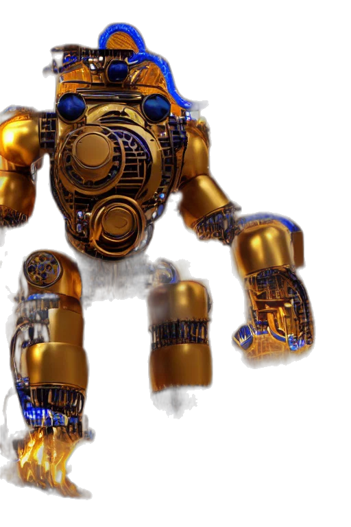 robot, weapon, concept art, 3d render transparent PNG cut-out