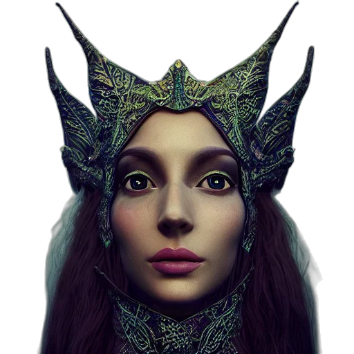mask, dragon, face, crown transparent PNG cut-out