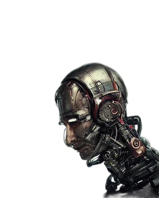 robot, mask, face, weapon transparent PNG cut-out