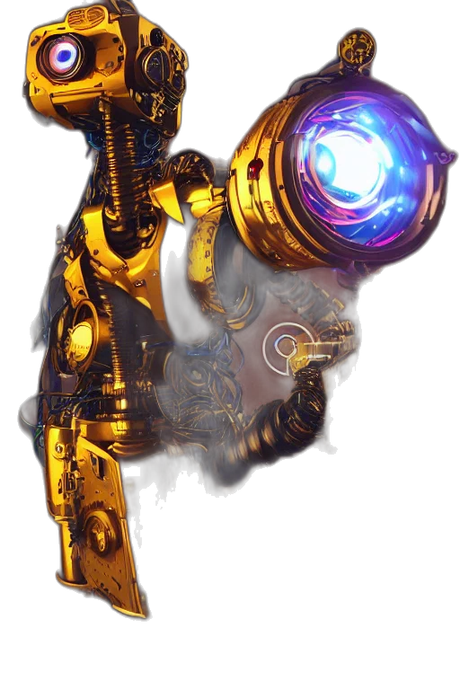 weapon, staff, robot, sword transparent PNG cut-out