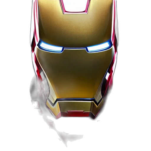 robot, mask, weapon, comic book art transparent PNG cut-out