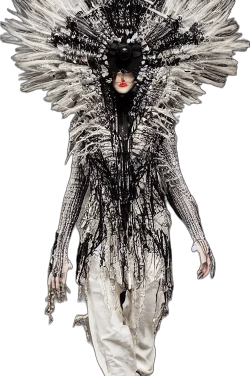 jacket, dress, creature, concept art transparent PNG cut-out