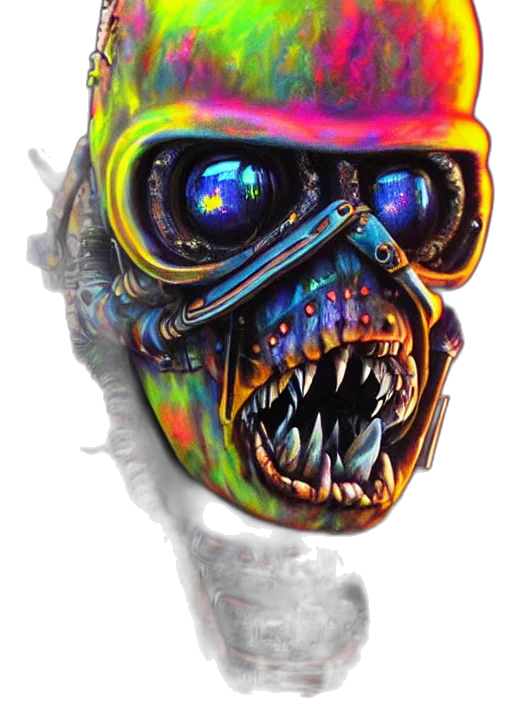 mask, face, jacket, creature transparent PNG cut-out