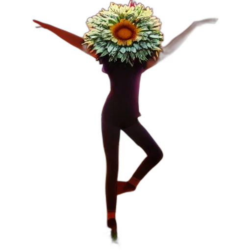 flower, mask, crown, staff transparent PNG cut-out