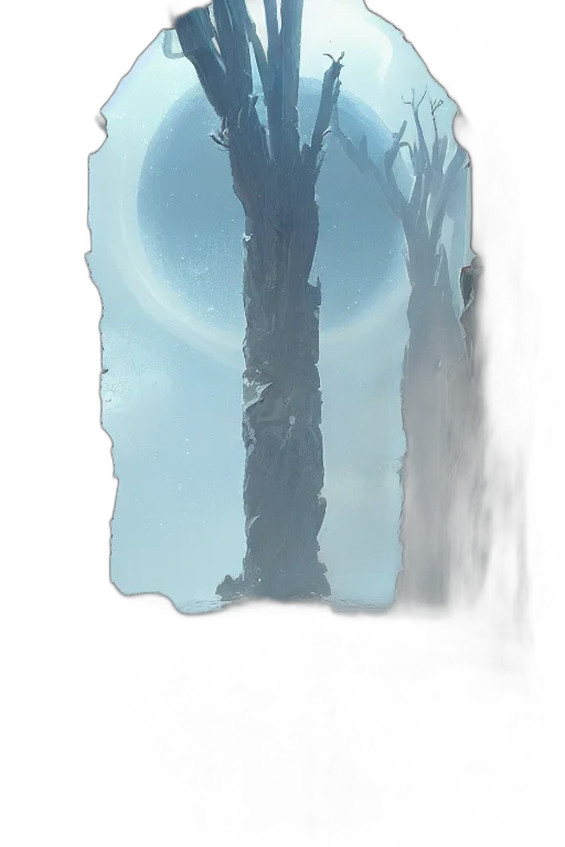 sword, tree, staff, crown transparent PNG cut-out