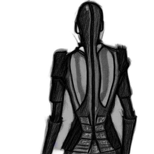 jacket, dress, robot, staff transparent PNG cut-out