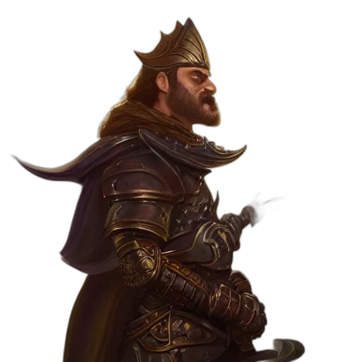 crown, staff, sword, dragon transparent PNG cut-out