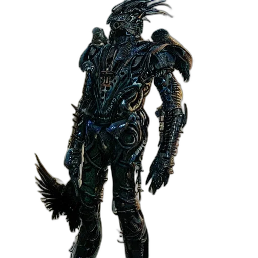 robot, creature, dragon, staff transparent PNG cut-out